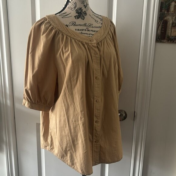 Lauren Ralph Lauren ​Button-Front Boatneck Blouse - Picture 9 of 13